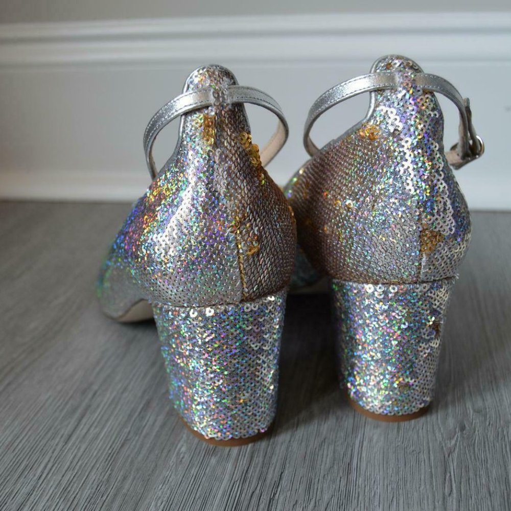 J.Crew $228 Sophia Pumps in Sequin F8484 - Picture 2 of 2